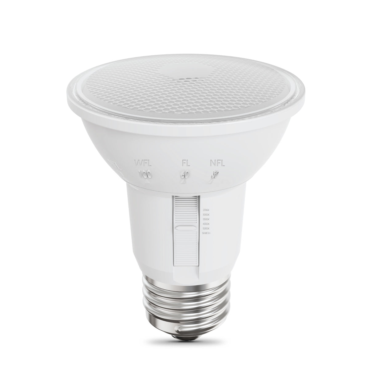 5W (50W Replacement) Adjustable White E26 PAR20 Dimmable Beam Choice Enhance LED Light Bulb  with Switch Mode