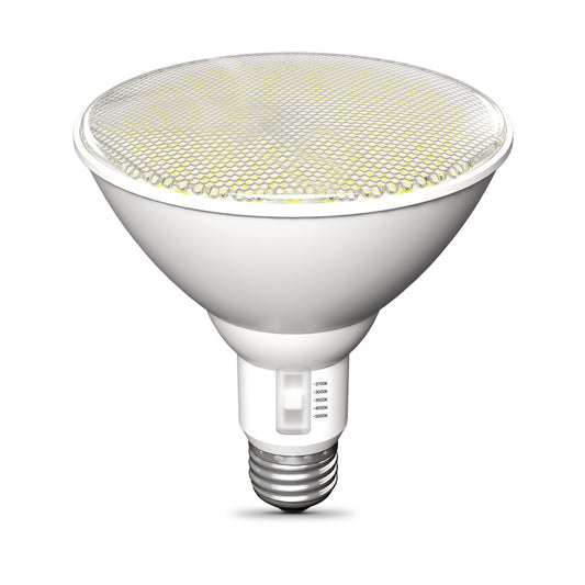 37W (325W Replacement) Adjustable White E26 Base PAR38 High Lumen Non-Dimmable LED