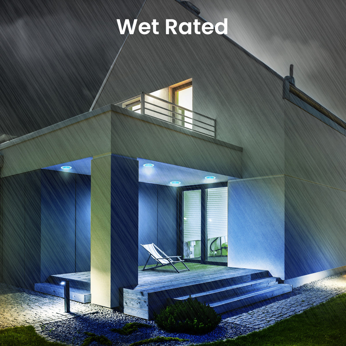 7W Blue PAR38 Non-Dimmable LED Reflector Light Bulb