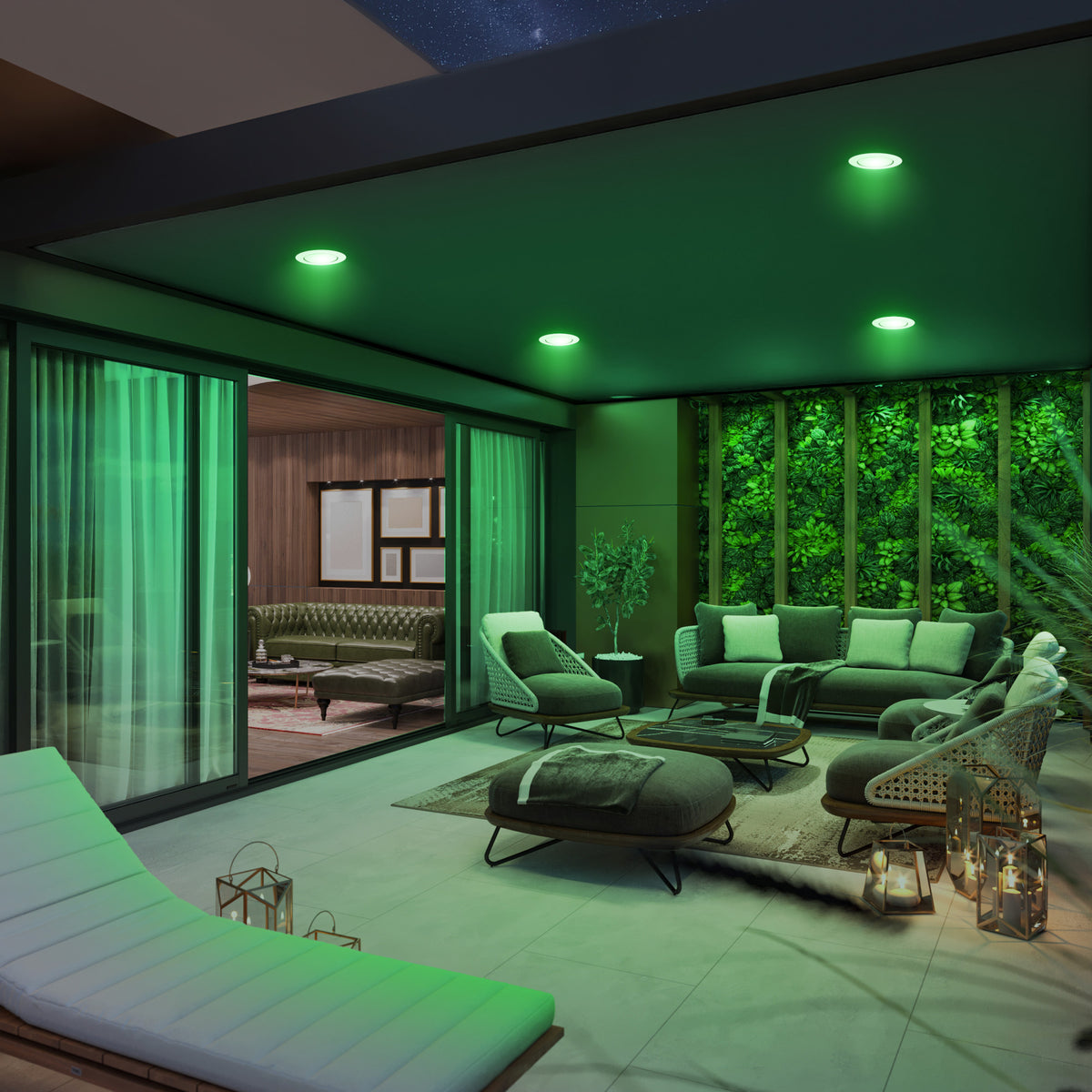 Green PAR38 Non-Dimmable LED Reflector Light Bulb