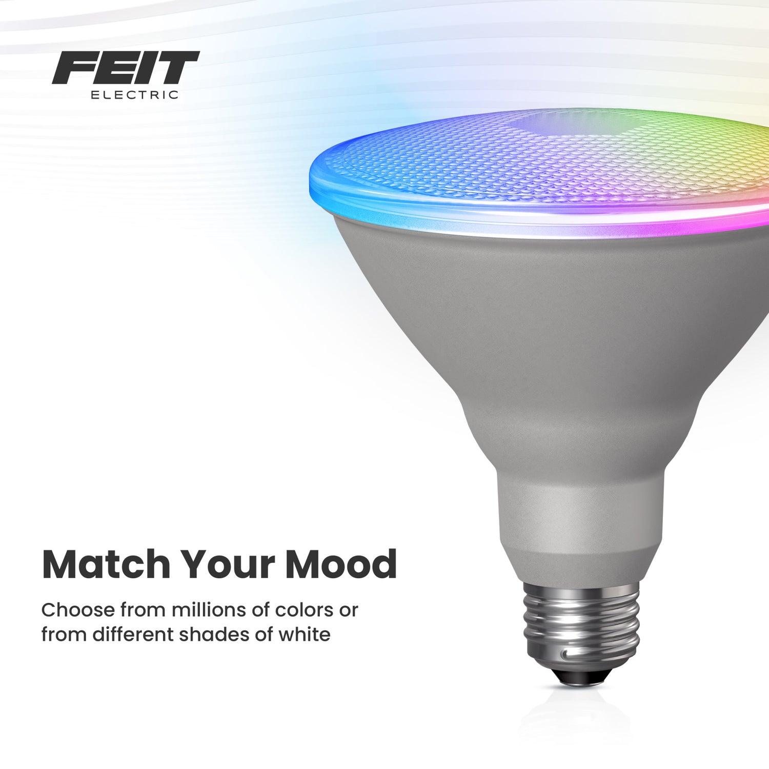 11.1W (90W Replacement) RGBW PAR38 E26 Base Dimmable Alexa Google Smart Light Bulb