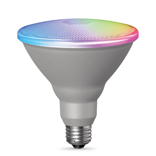 11.1W (90W Replacement) RGBW PAR38 E26 Base Dimmable Alexa Google Smart Light Bulb