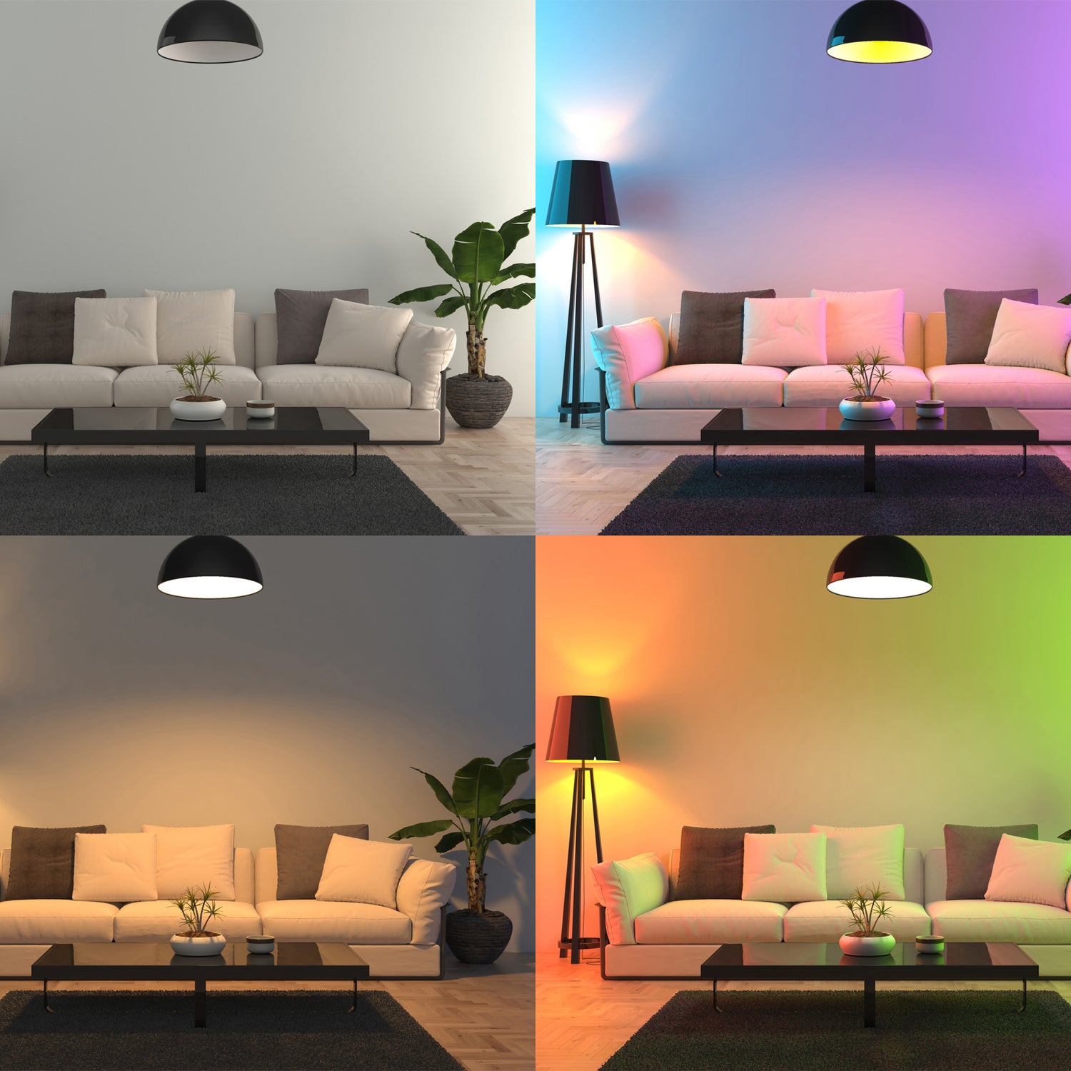 5W (90W Replacement) 6-Way Color-Changing PAR38 LED light Bulb