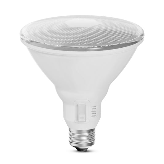 11.6W (90W Replacement) Adjustable White E26 Base PAR38 Dusk to Dawn LED Bulb