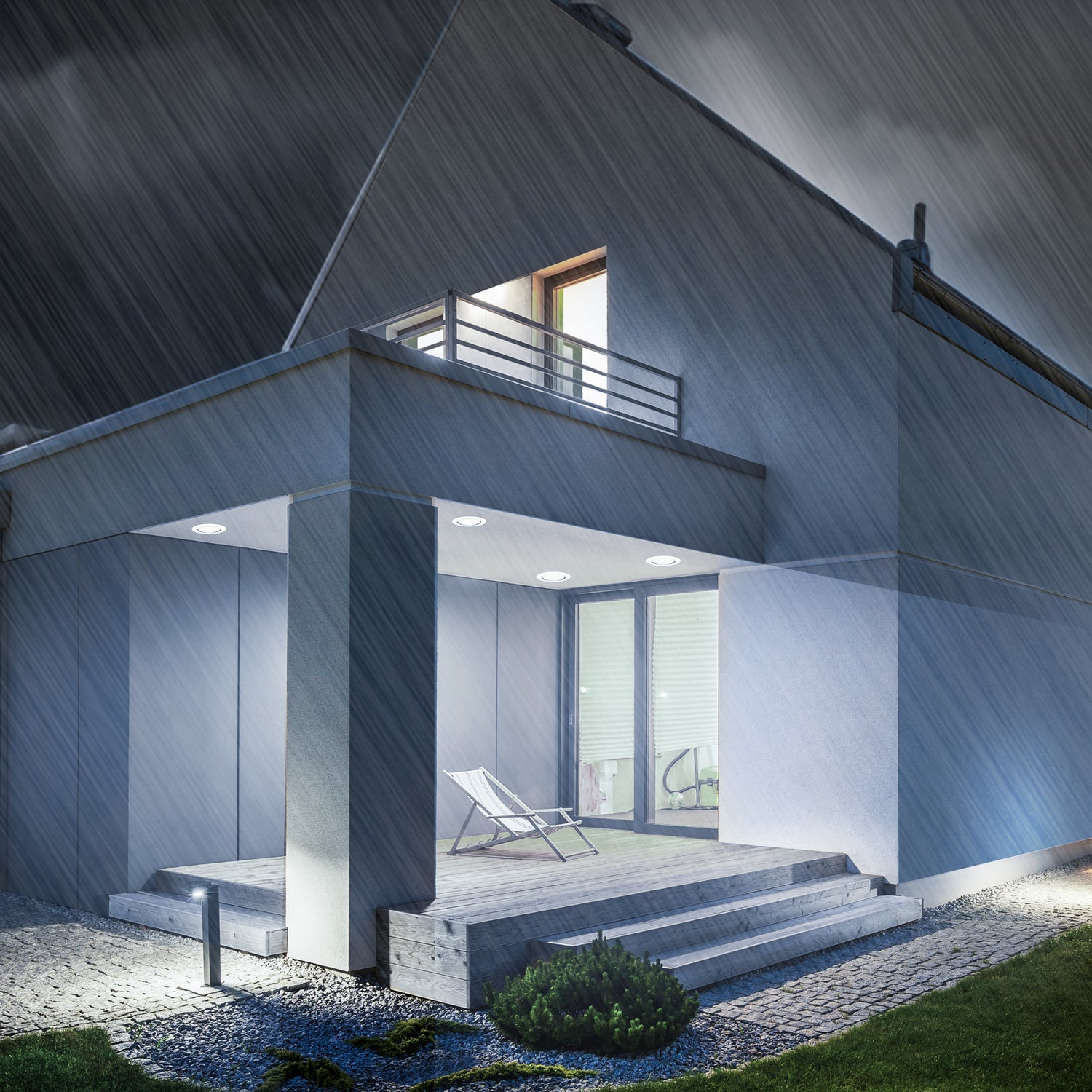 14W (90W Replacement) Daylight (5000K) E26 Base PAR38 Non-Dimmable Reflector LED (2-Pack)