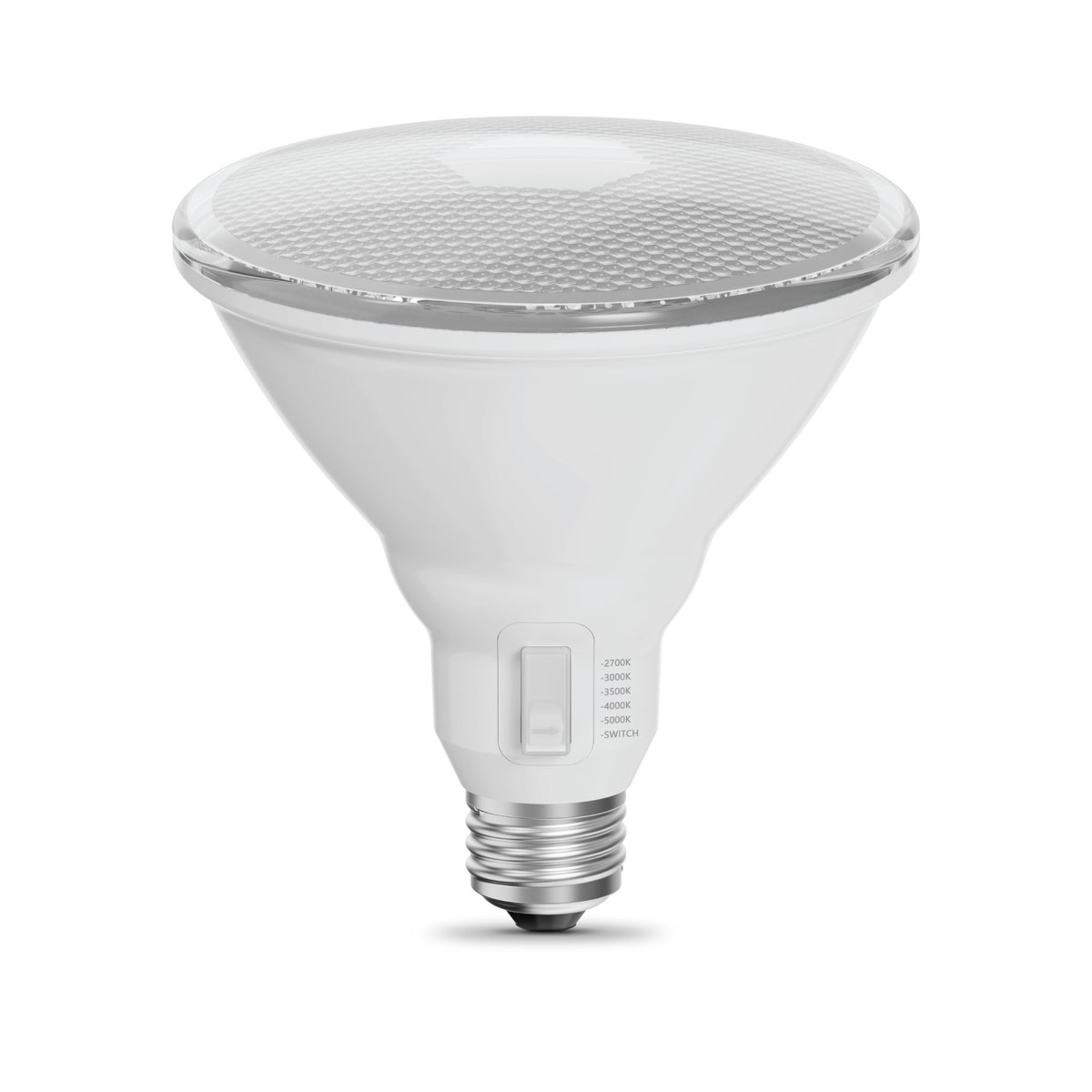 11.1W (90W Replacement) Adjustable White E26 Base PAR38 LED Bulb with Switch Mode (2-Pack)