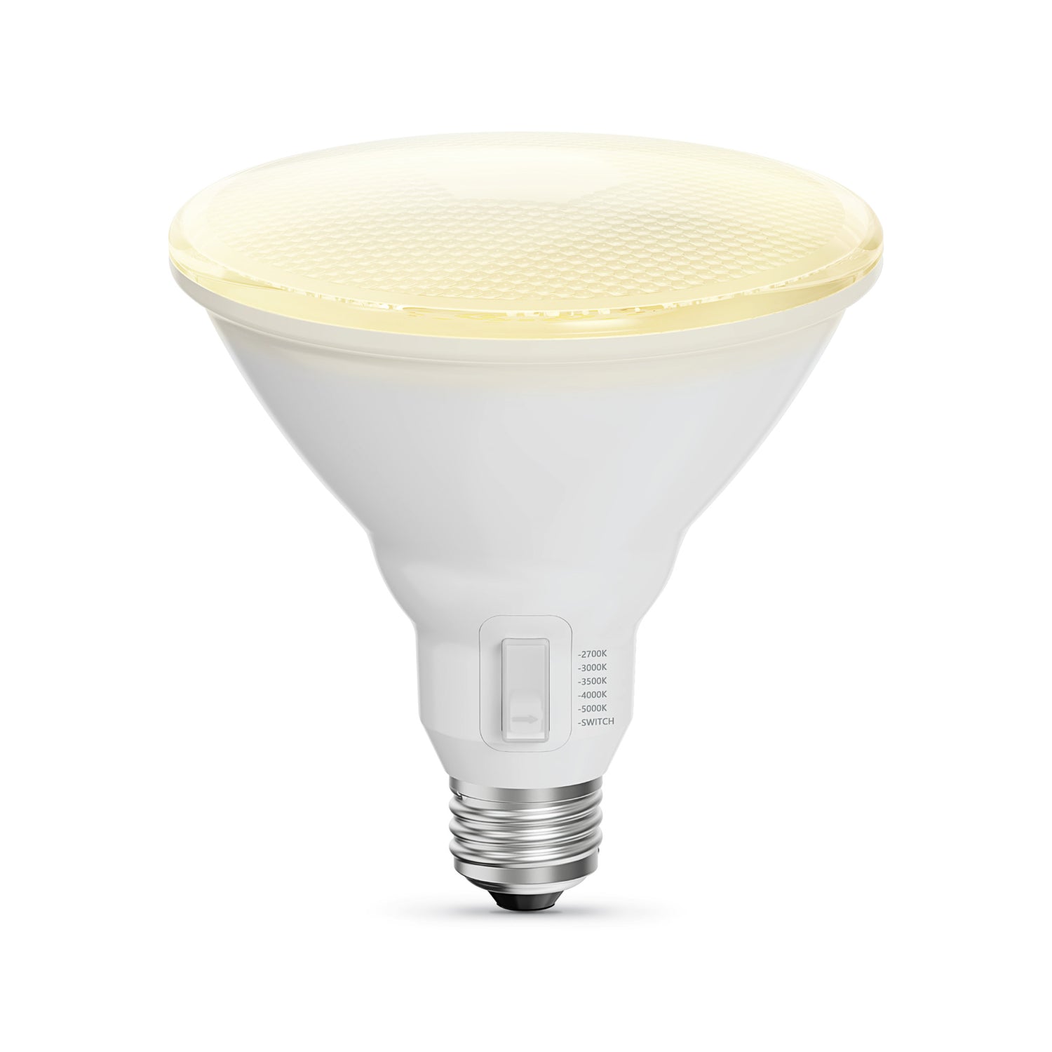 11.1W (90W Replacement) Adjustable White E26 Base PAR38 LED Bulb (2-Pack)