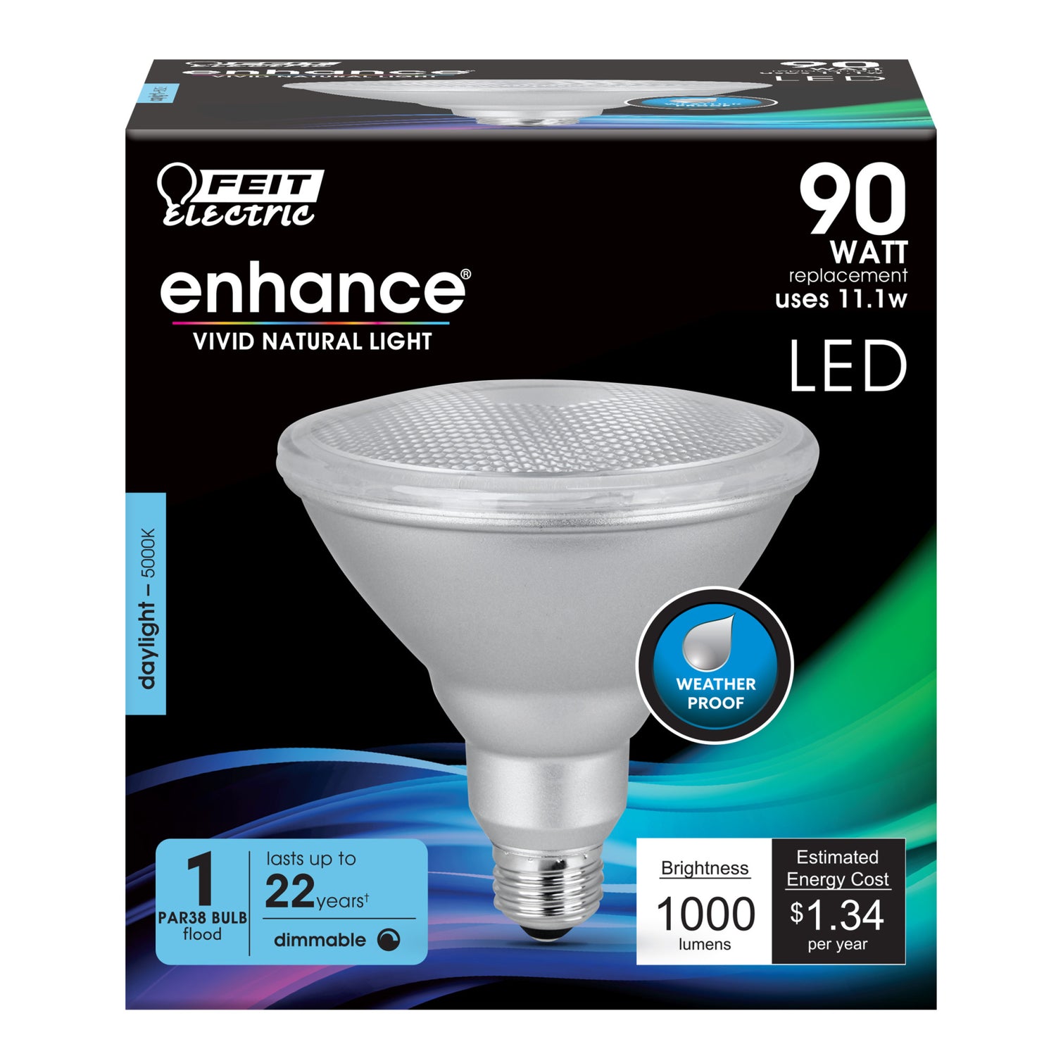 90W Replacement PAR38 Dimmable Daylight Enhance Reflector LED