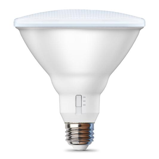 11.1W (90W Replacement) Adjustable White E26 Base Non-Dimmable PAR38 LED Bulb (4-Pack)
