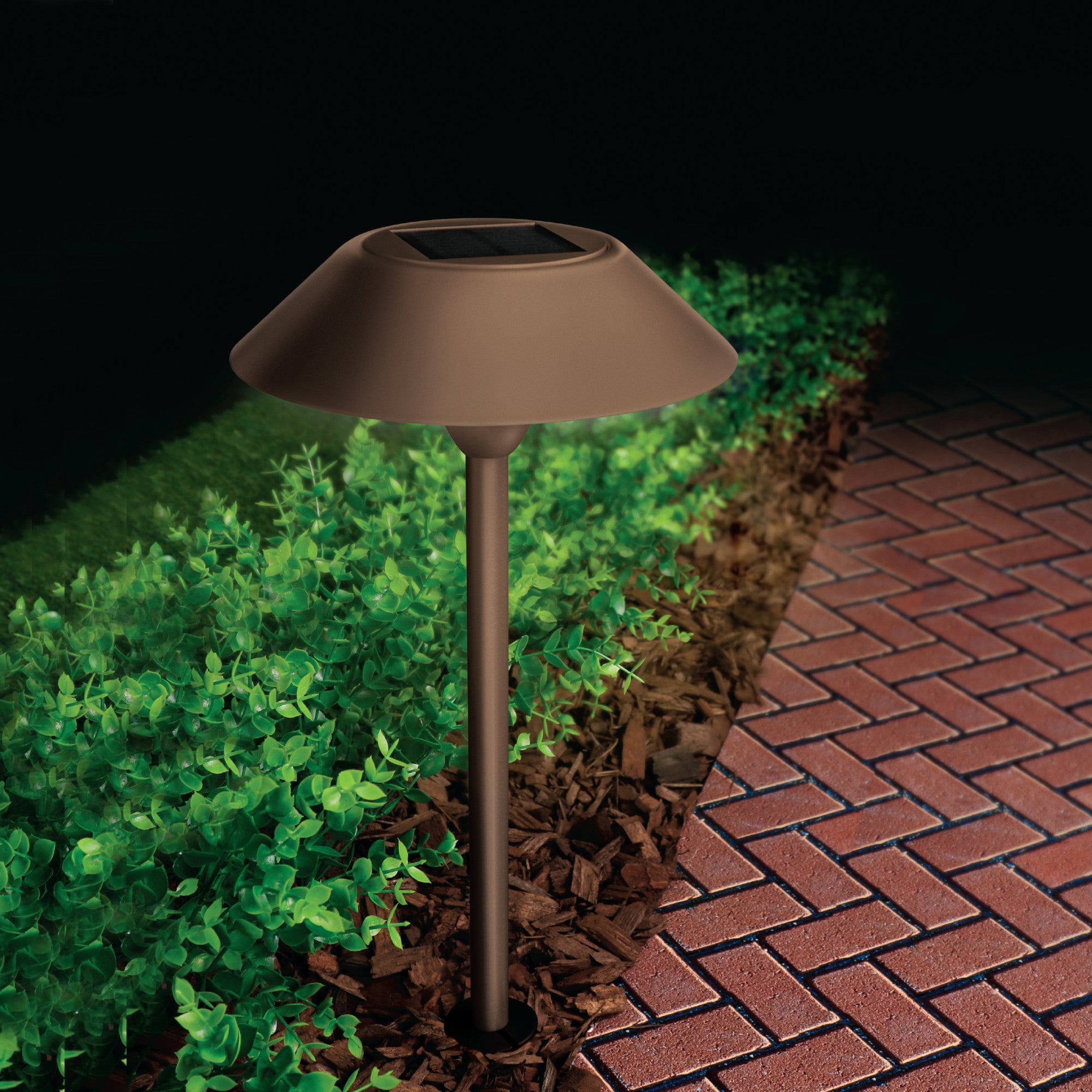 12 in. OneSync Landscape Bronze Solar Pathway Light
