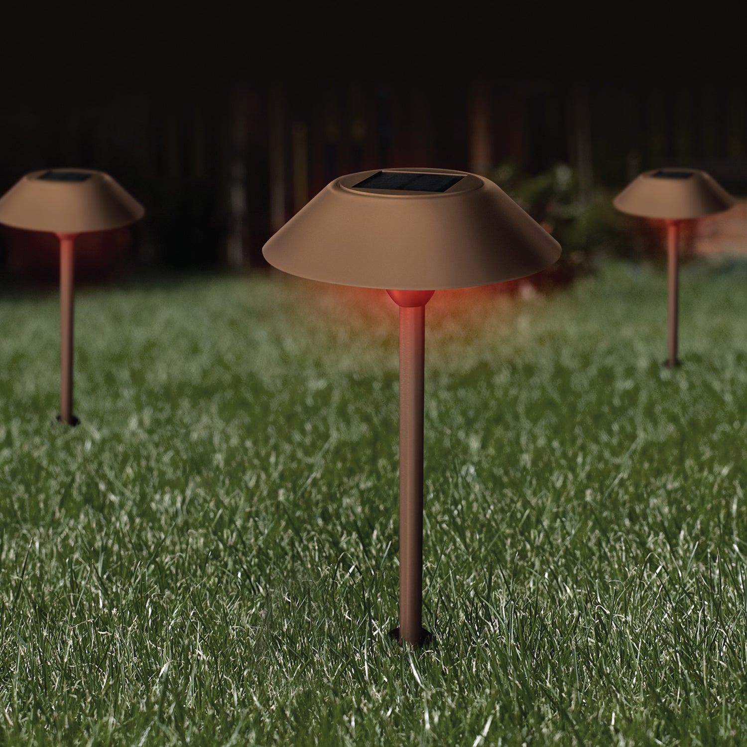 12 in. OneSync Landscape Bronze Solar Pathway Light