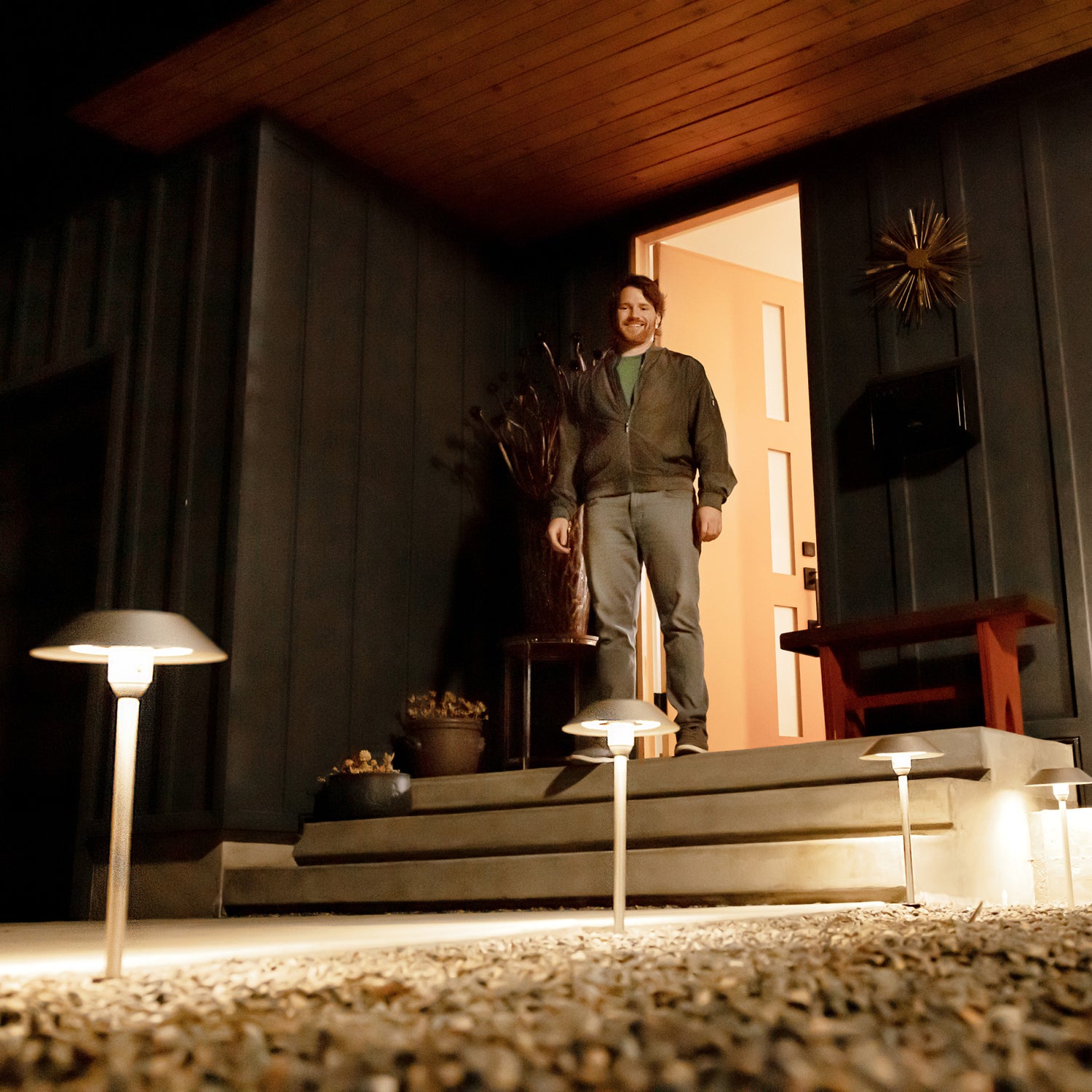 12 in. OneSync Landscape Bronze Solar Pathway Light