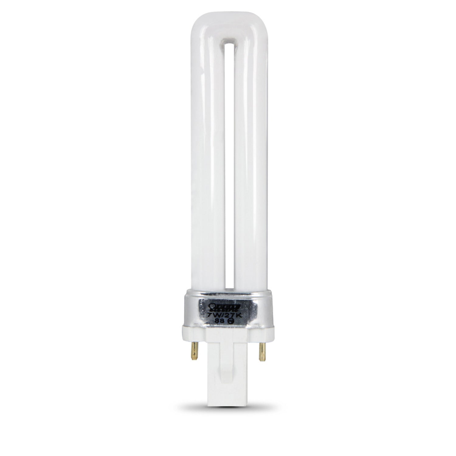 7W Soft White (2700K) G23 Base Compact Fluorescent PL Bulb