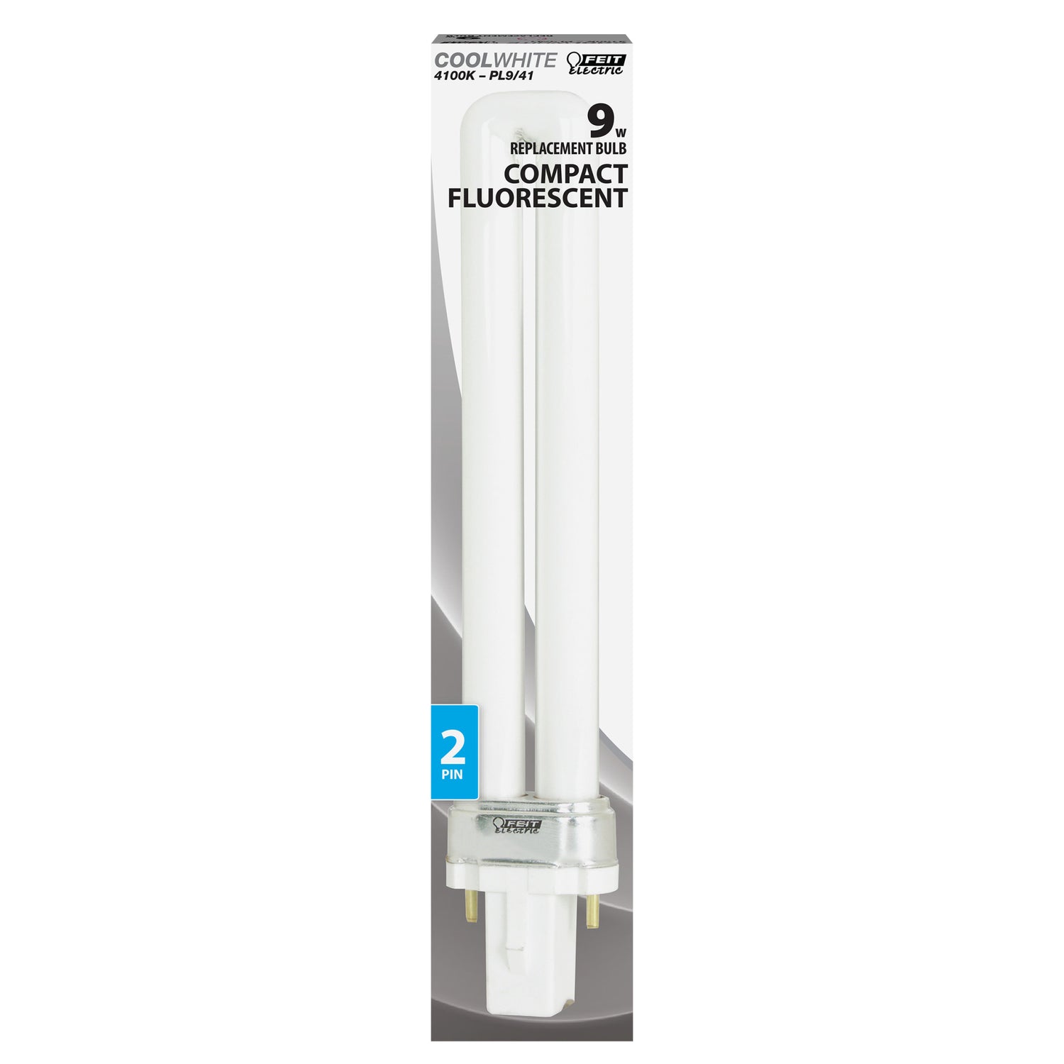 9W Cool White (4100K) PL G23 Base Compact Fluorescent Light Bulb