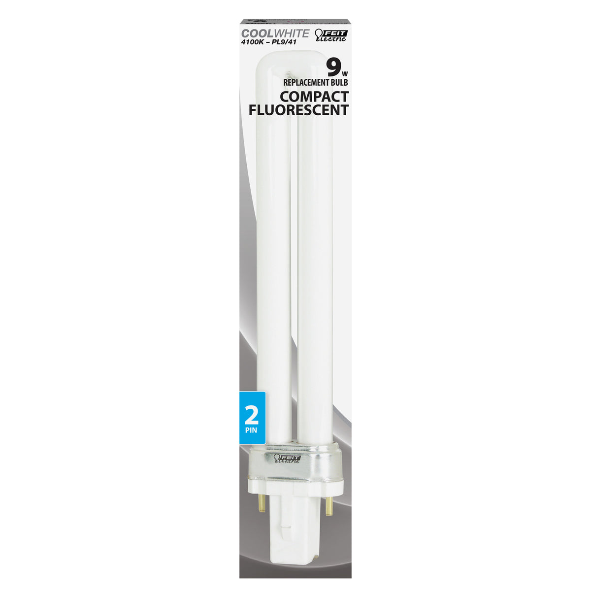 9W Cool White (4100K) PL G23 Base Compact Fluorescent Light Bulb