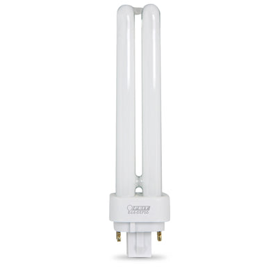 18W Bright White (3500K) G24Q-2 Base Double Twin Tube Compact Fluorescent PL Bulb