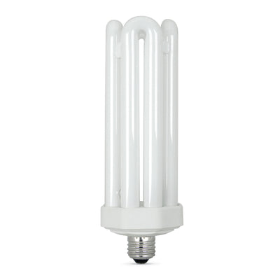 65W (300W Replacement) Daylight Deluxe (6500K) E39/E26 Base Quad Tube PL CFL Bulb