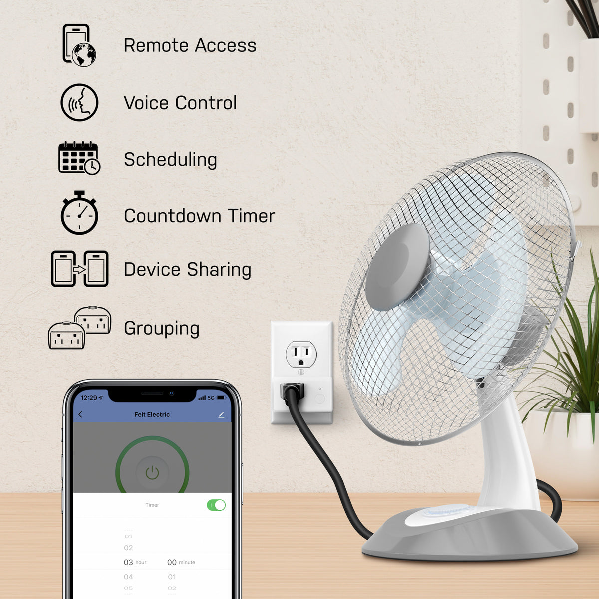 Indoor Smart Wall Plug (3-Pack)
