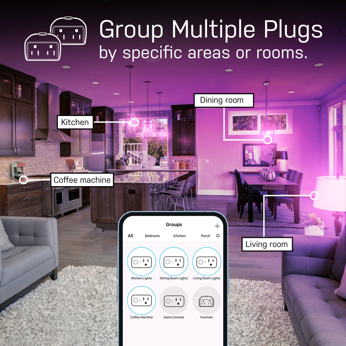 Indoor Smart Wall Plug (3-Pack)