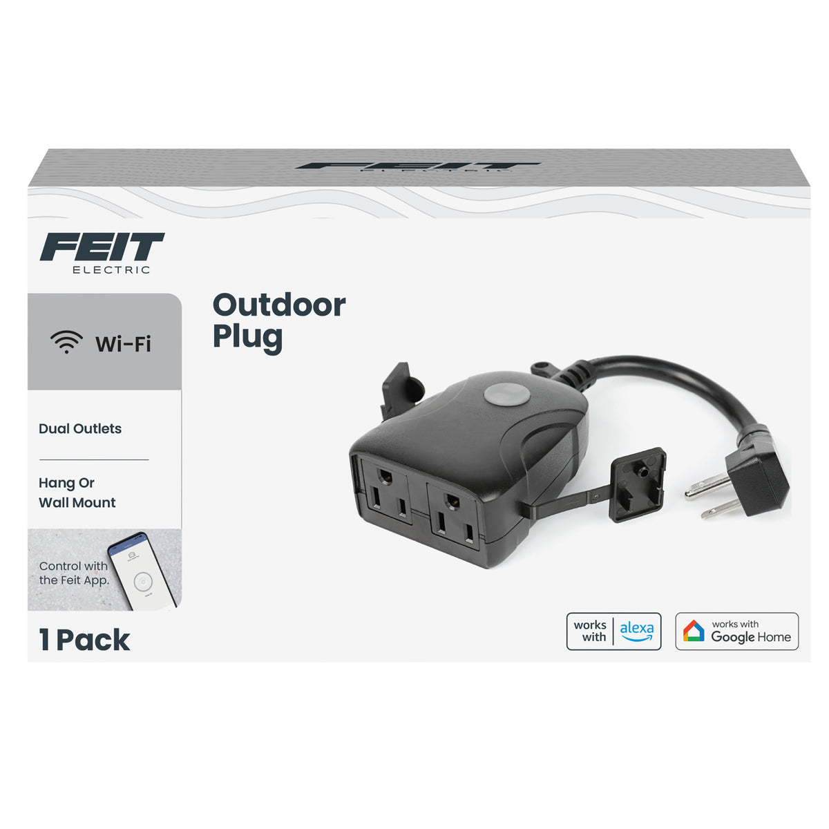 Dual Outlet Outdoor Wi-Fi Smart Plug