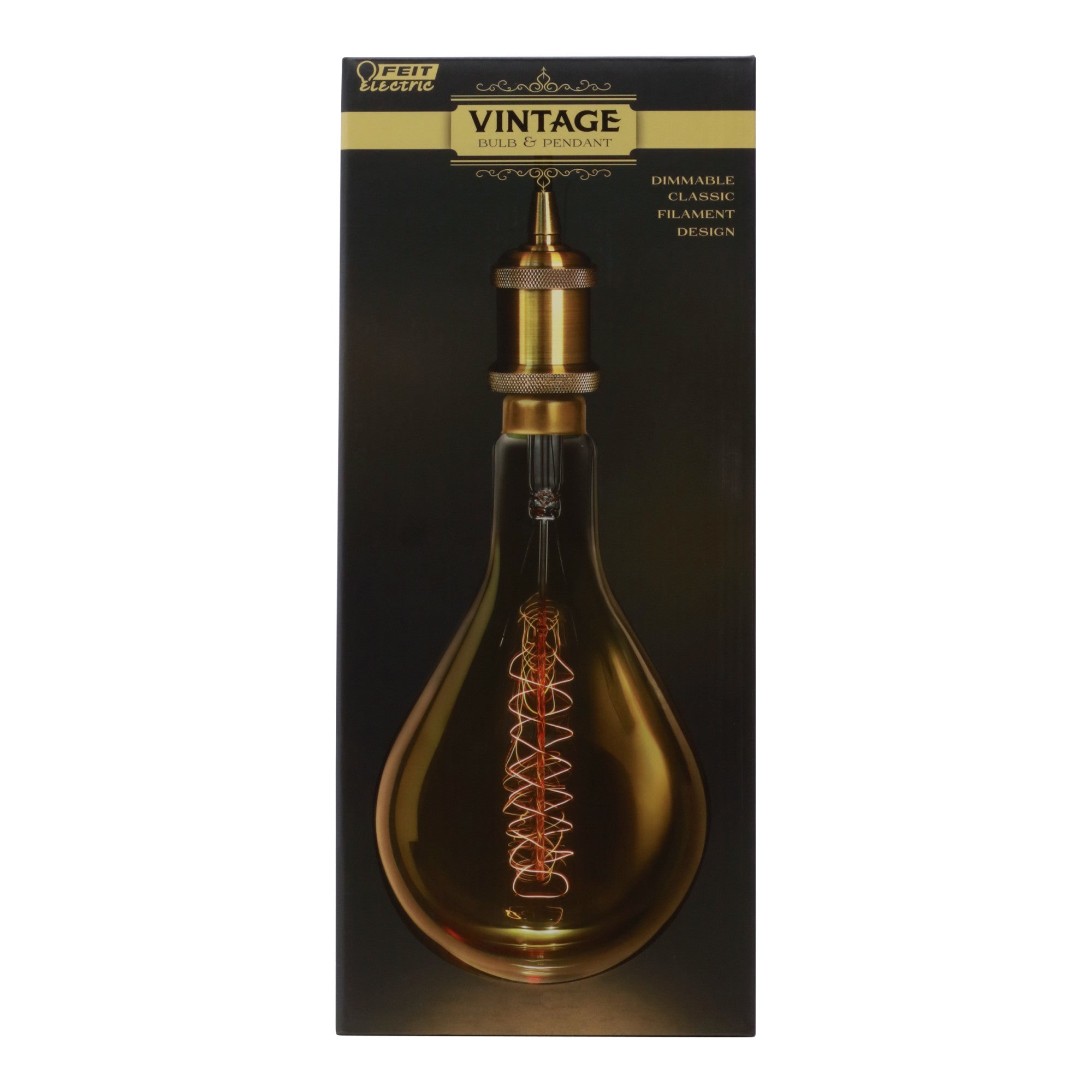60W Replacement PS52 E26 Dimmable Amber Glass Vintage Edison Incandescent Light Bulb and Pendant Soft White