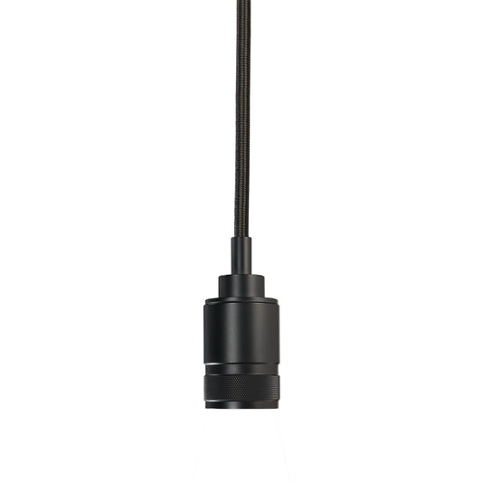 Industrial Style Pendant Light Fixture, Matte Black Finish (No Bulb or Shade Included)
