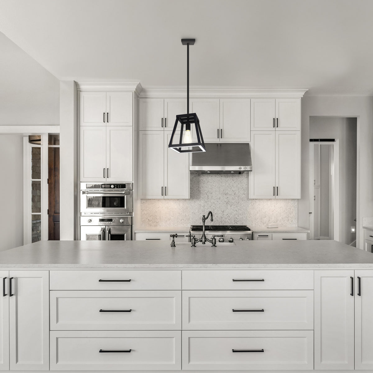 Katalyst Collection LED Decorative Single Light Pendant Matte Black