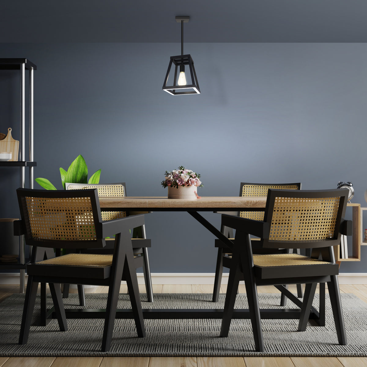 Katalyst Collection LED Decorative Single Light Pendant Matte Black