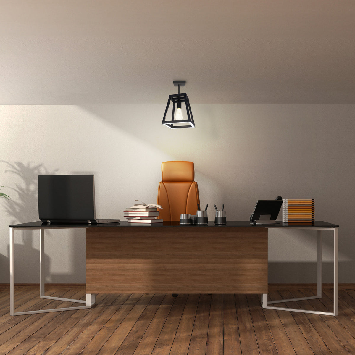 Katalyst Collection LED Decorative Single Light Pendant Matte Black