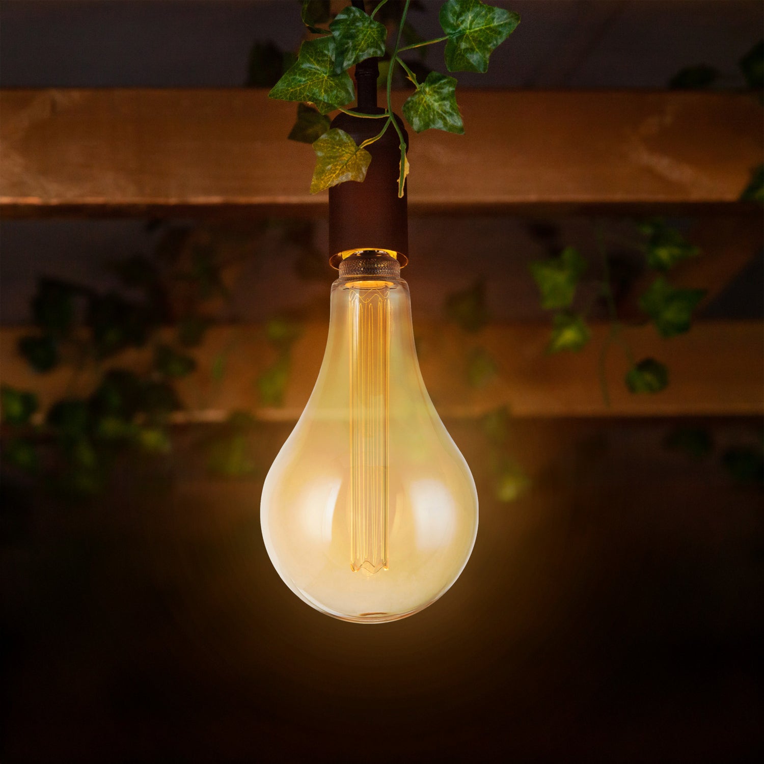 3.5W (60W Replacement) Warm Light (2100K) E26 Base PS50 Big Bulb Acrylic Filament LED