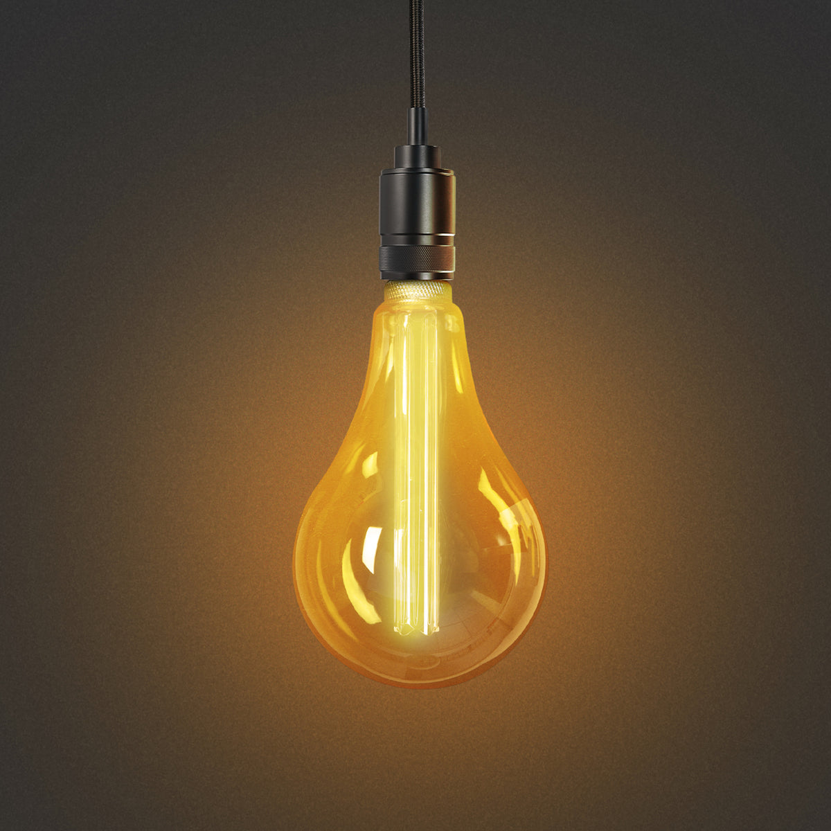3.5W (60W Replacement) Warm Light (2100K) E26 Base PS50 Big Bulb Acrylic Filament LED
