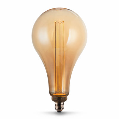 3.5W (60W Replacement) Warm Light (2100K) E26 Base PS50 Big Bulb Acrylic Filament LED