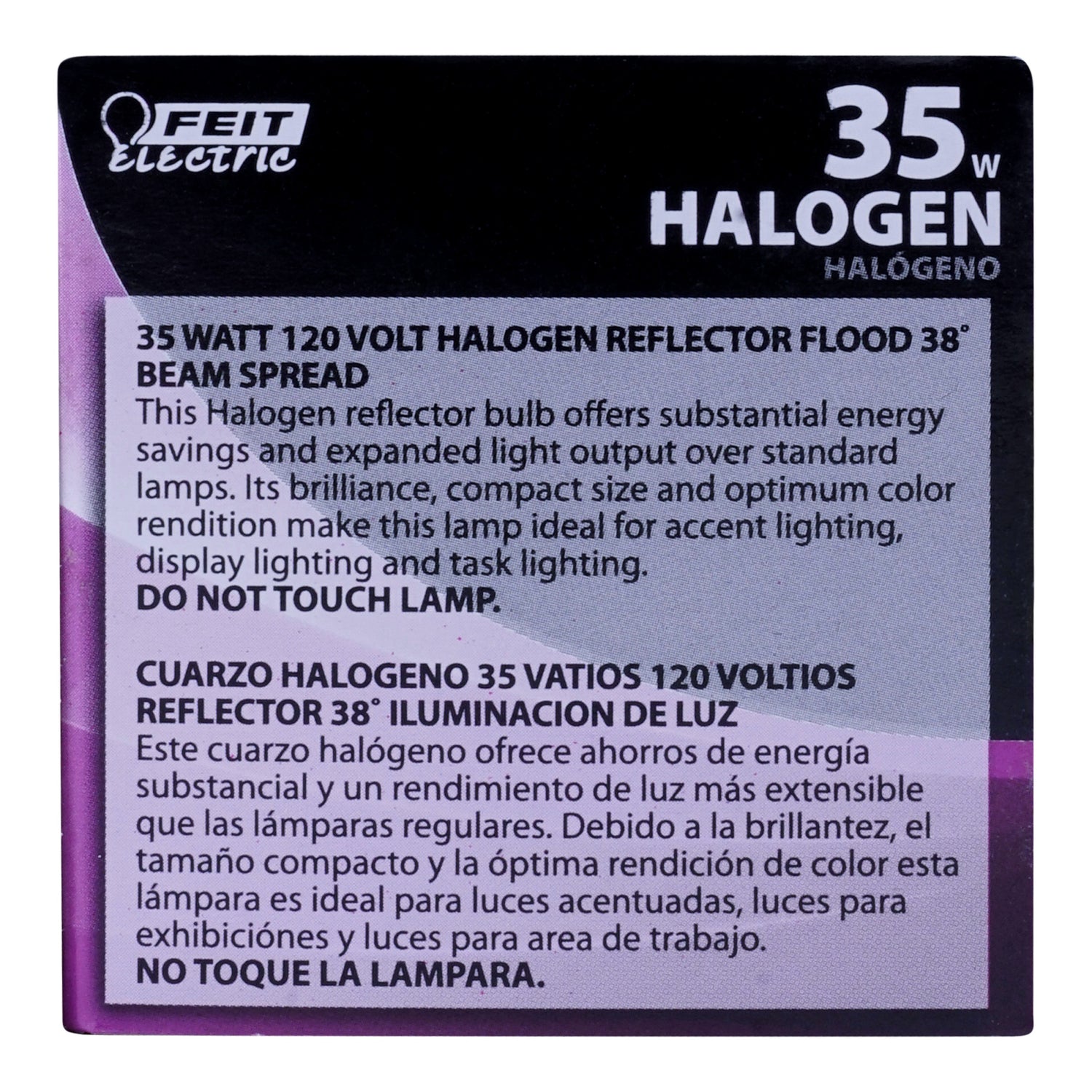 35W Warm White (2700K) MR16 GU10 Base Reflector Halogen Bulb