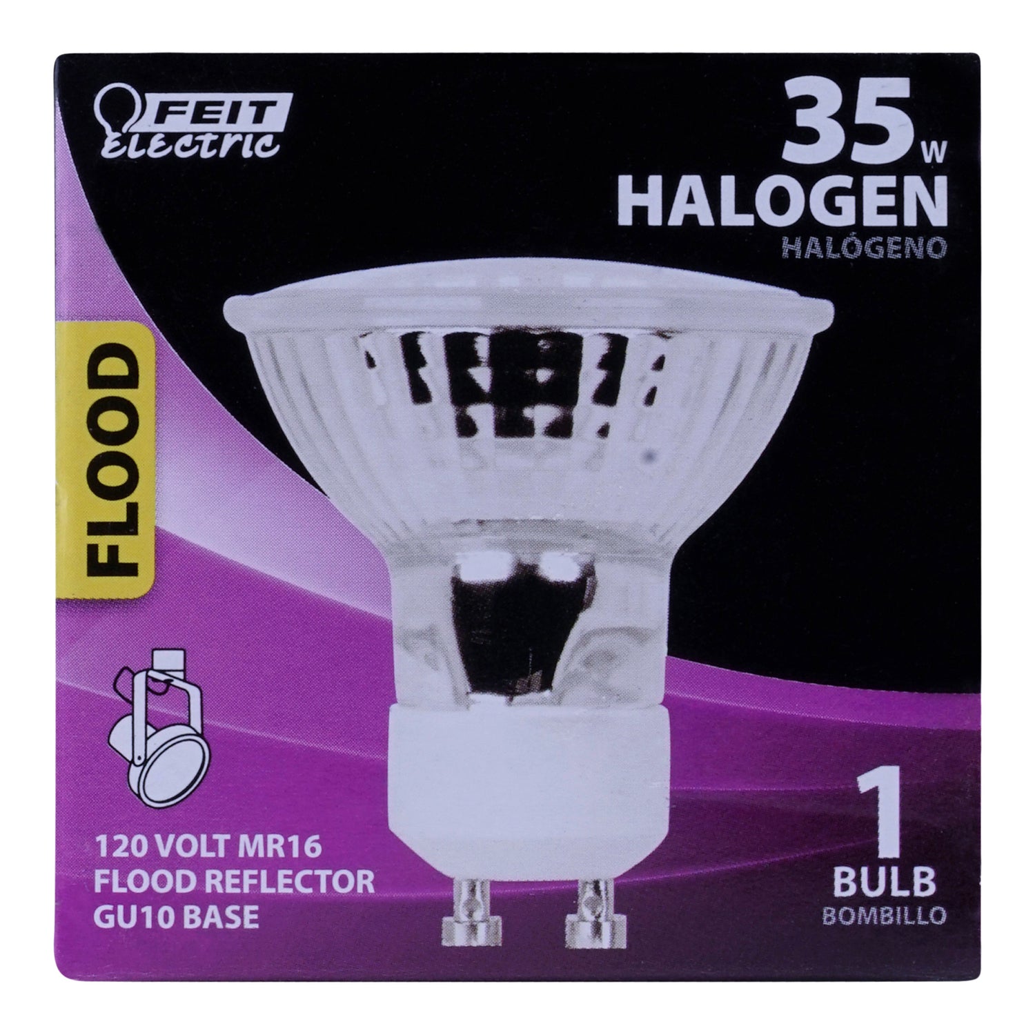35W Warm White (2700K) MR16 GU10 Base Reflector Halogen Bulb