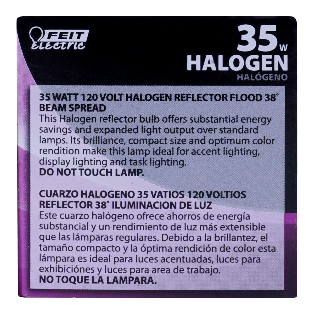 35W Warm White (2700K) MR16 GU10 Base Reflector Halogen Bulb