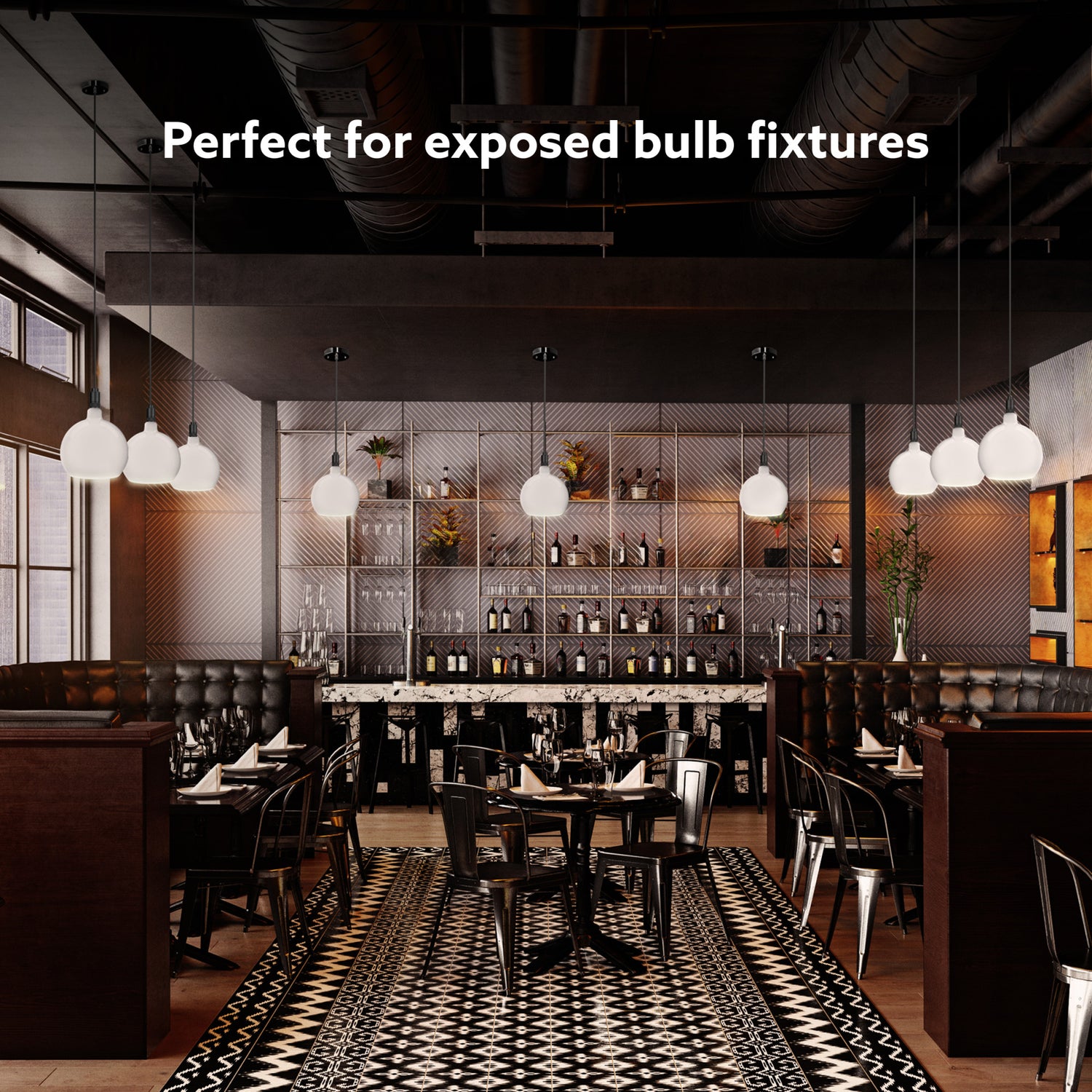 5.5W Soft White (2700K) Dimmable Frosted Globe LED Bulb