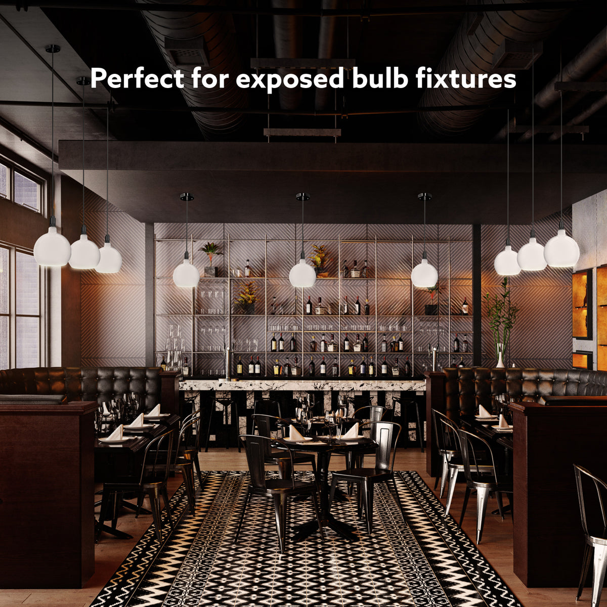 5.5W Soft White (2700K) Dimmable Frosted Globe LED Bulb