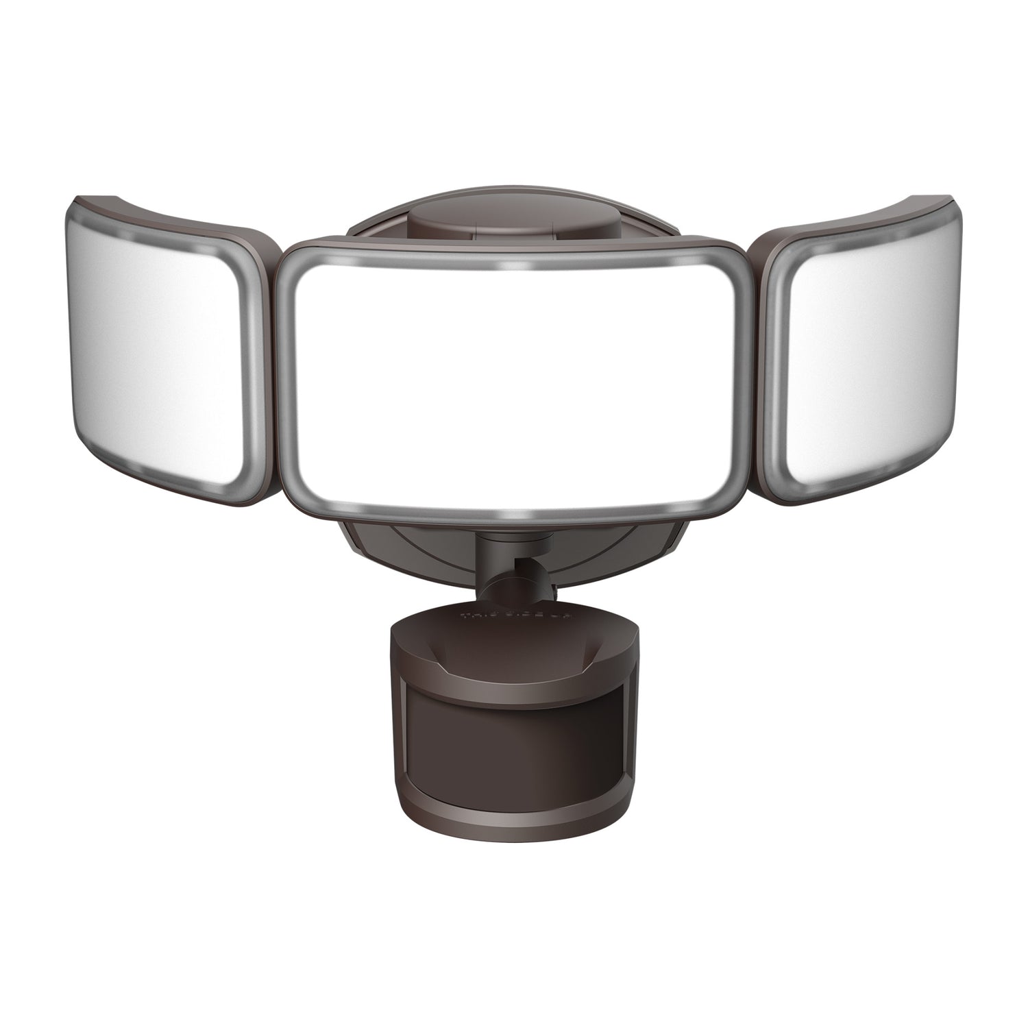 46W Daylight (5000K) Bronze Triple Head Dusk to Dawn Motion Sensor LED Flood Light