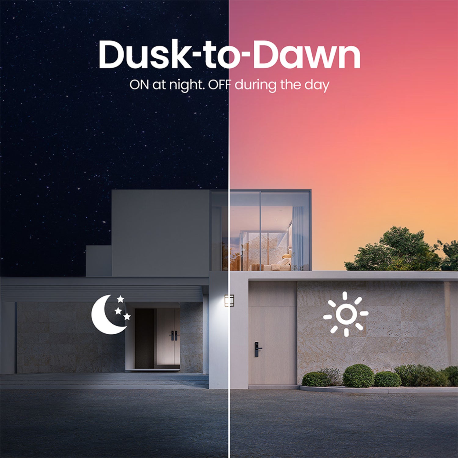 1900 Lumen Bright White (4000K) Dusk to Dawn Decorative Wall Light, Bronze