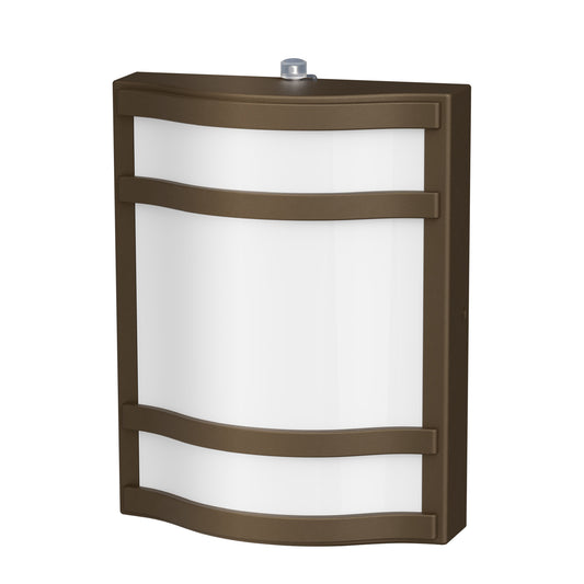 1900 Lumen Bright White (4000K) Dusk to Dawn Decorative Wall Light, Bronze