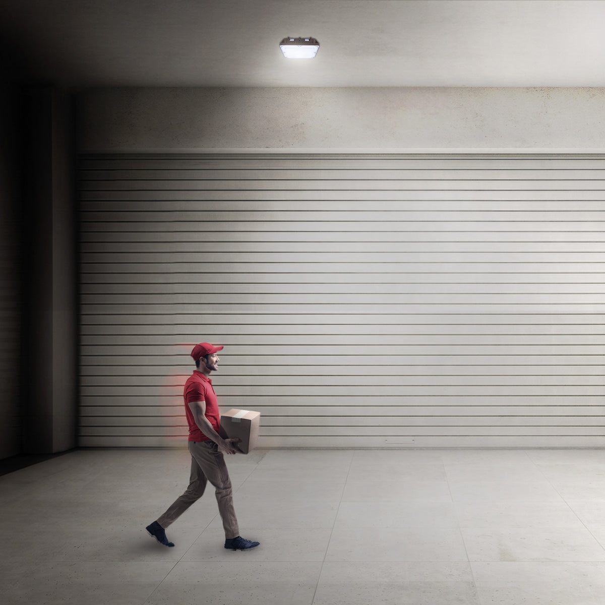 4000 Lumens Adjustable White LED Outdoor Canopy Light