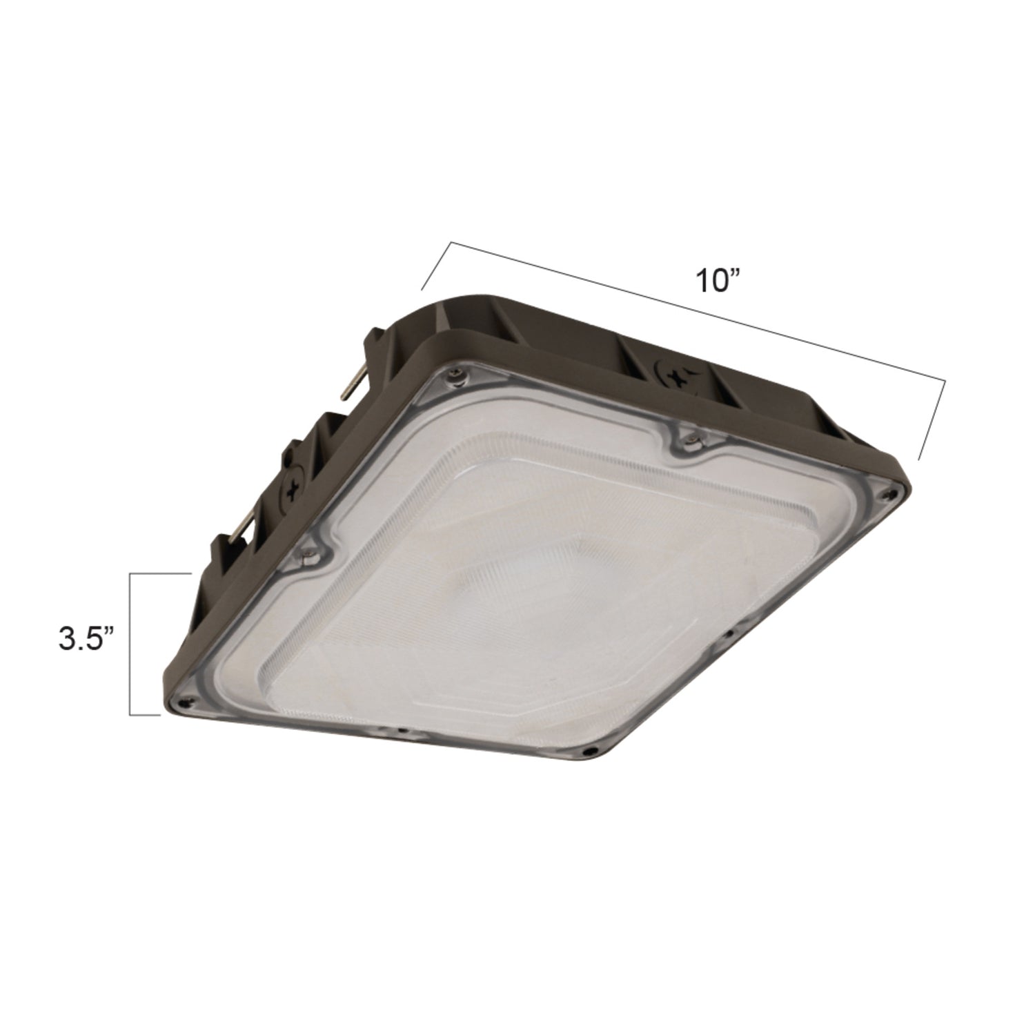 10 in. 45W Commercial Canopy Daylight (5000K) LED Security Light