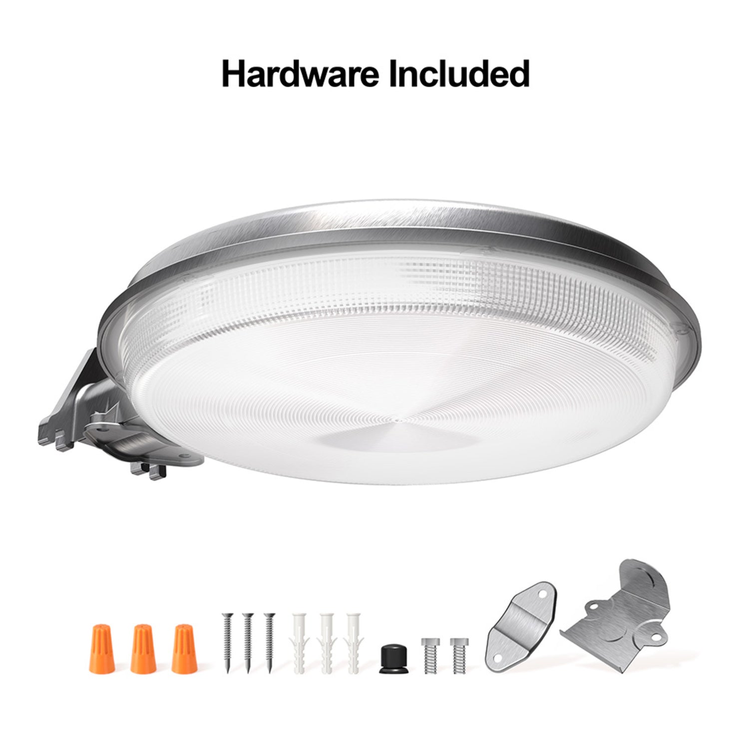 9000 Lumen Adjustable White Dusk to Dawn Silver Area Light