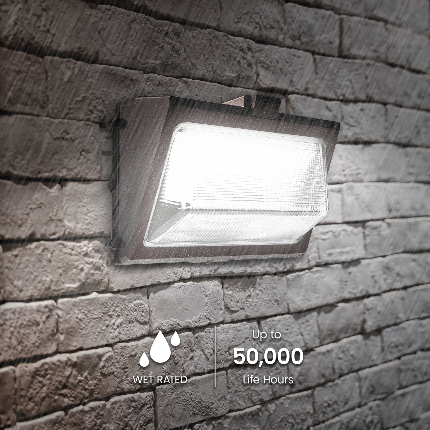 12000/8000/4000 Lumen Adjustable White Commercial Motion Wall Pack Light