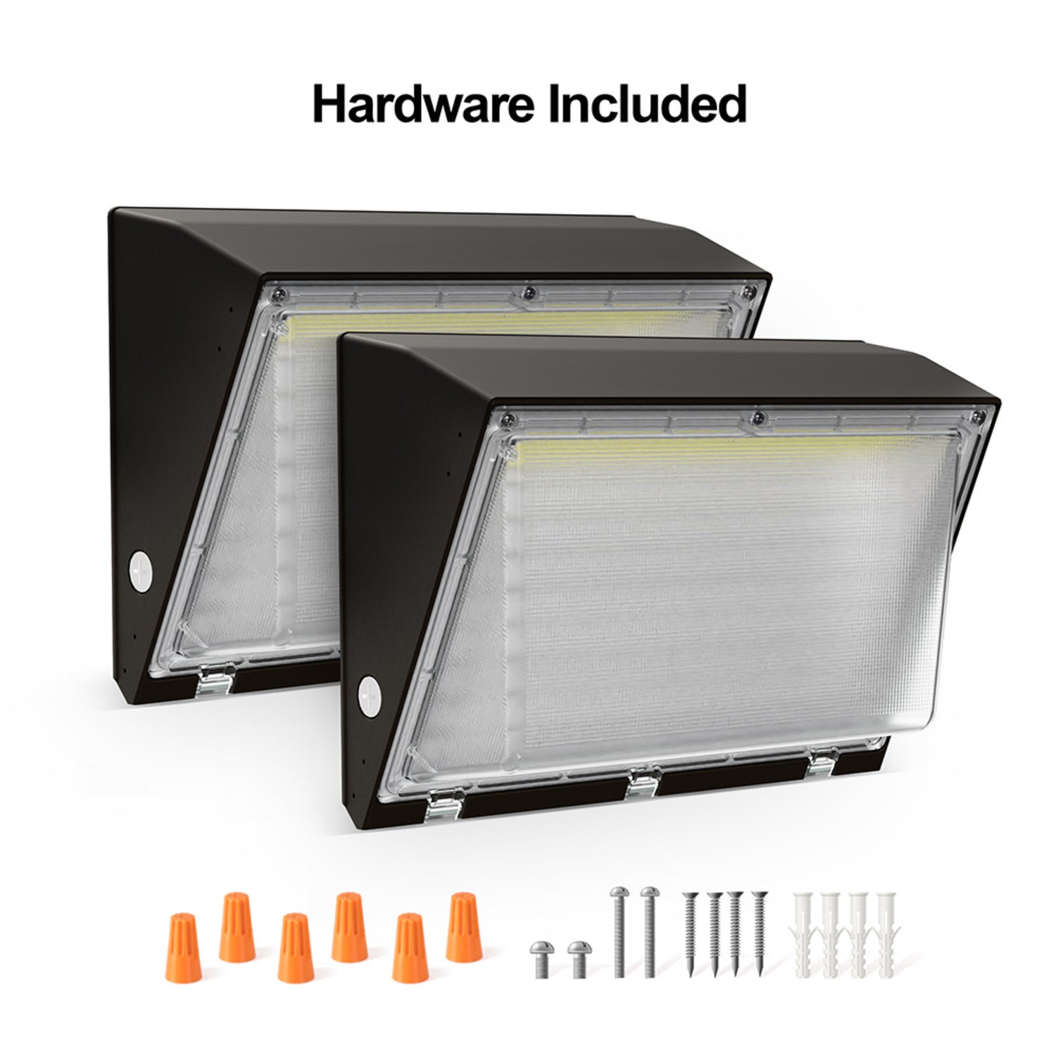 7000 Lumen 4000K Dusk to Dawn LED Wall Pack Light (2-Pack)