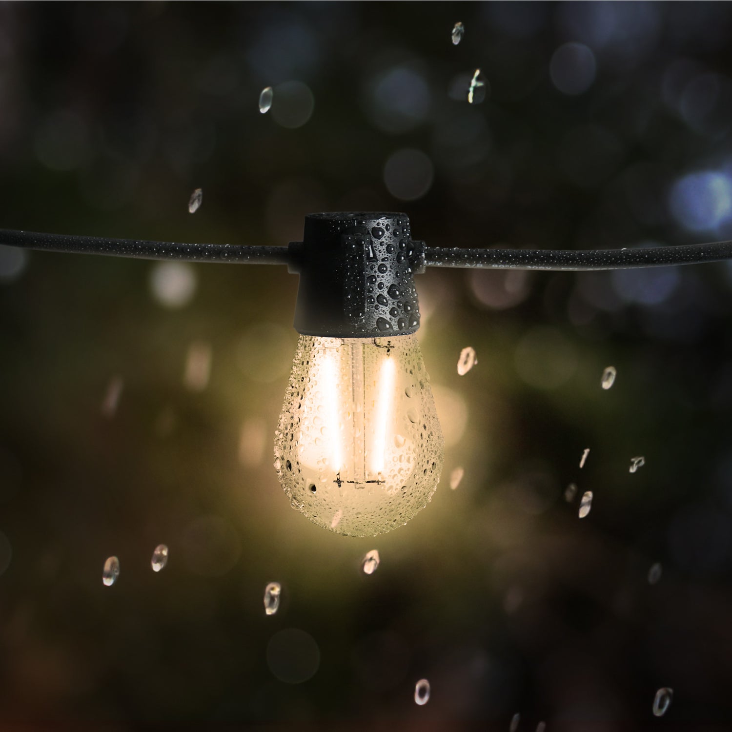 2W Warm White (2200K) E26 Base (S14 Replacement) High Output LED String Light Replacement Bulbs (4-Pack)