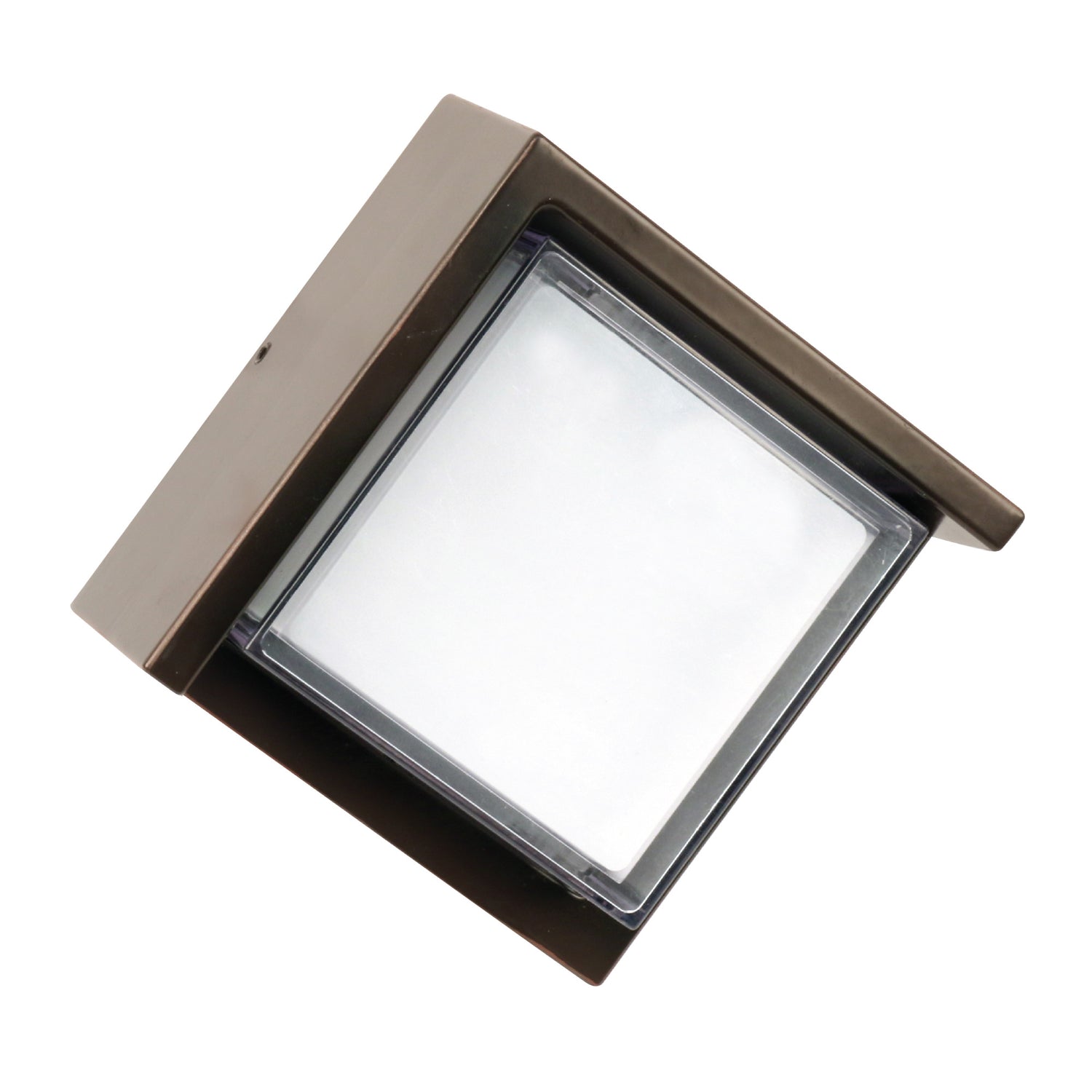 5 in. 8W Dusk to Dawn LED Wall Light, Bronze