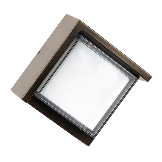 5 in. 8W Dusk to Dawn LED Wall Light, Bronze - Feit Electric