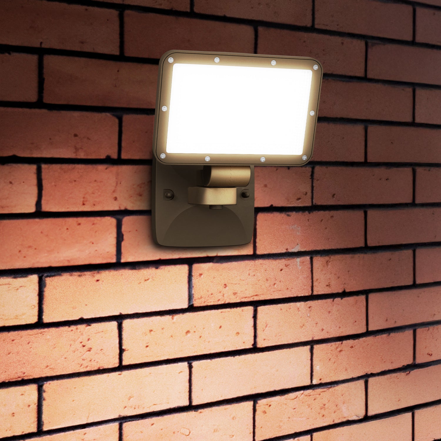 8500 Lumen Adjustable White Wall Flood Light with Lumen Select