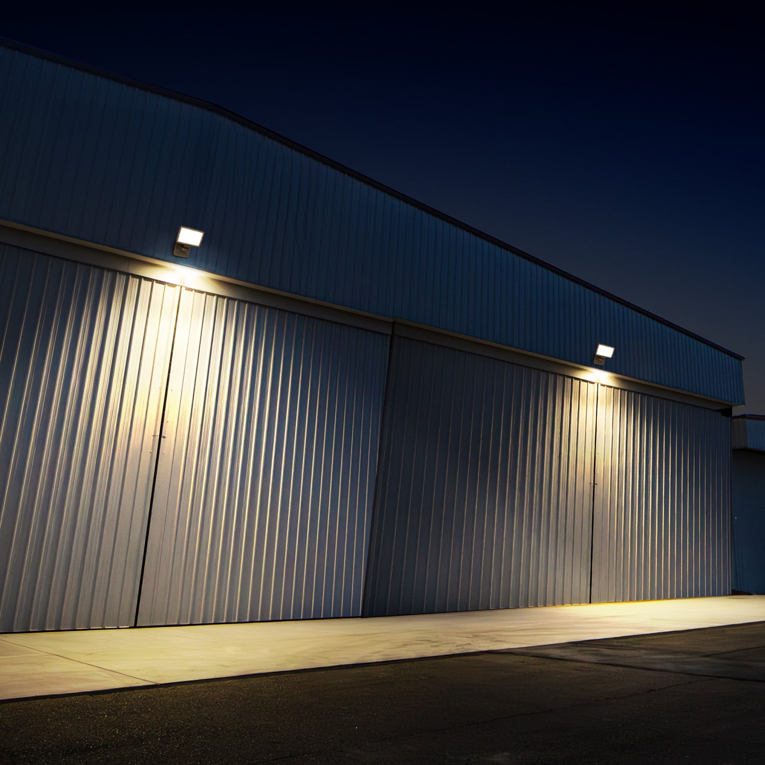 8500 Lumen Adjustable White Wall Flood Light with Lumen Select